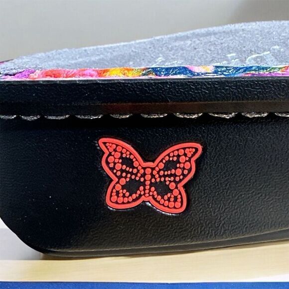 Alegria Fiona Iris Floral Leather Slide Sandals Women's Size 7 Multicolor - Picture 8 of 11